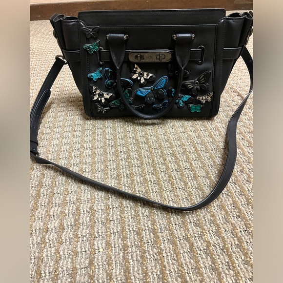 Coach Swagger limited anniversary of edition butterfly appliqué purse - Picture 4 of 10